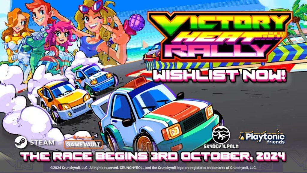 レトロスタイルのアーケード レーサー Victory Heat Rally が Crunchyroll 経由で間もなくモバイルに登場します!