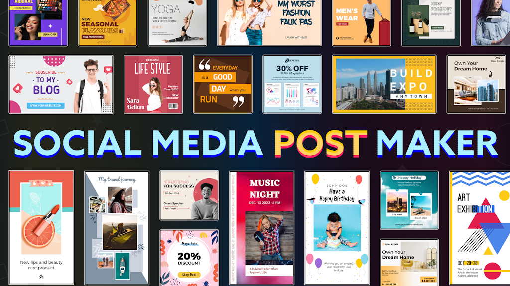Social Media Post Maker Mod ကိုဖန်သားပြင်0