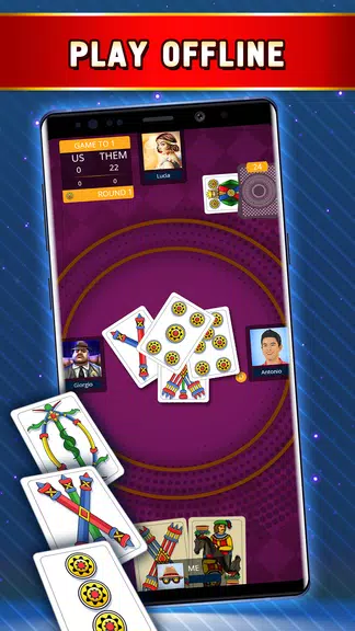 Briscola Offline - Card Game 스크린샷 3