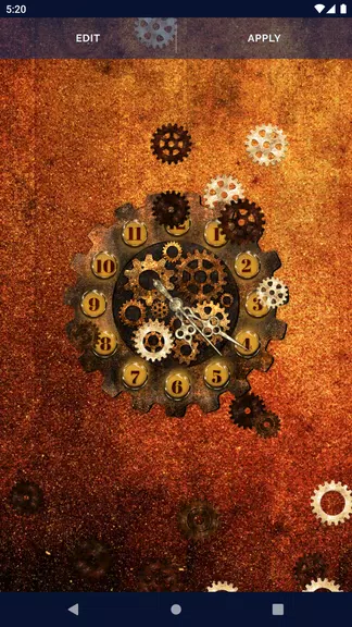 Steampunk Clock Wallpaper capture d’écran 3