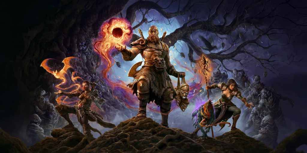 Diablo 4 promo art for Season 7 class tier list.