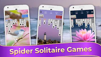 Spider Solitaire Classic Games screenshot 1