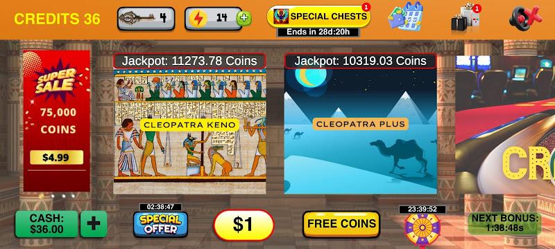 Cleopatra Keno with Keno Games экрана 3