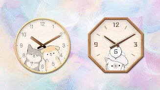 Analog clock widget ANIMALLIFE Ảnh chụp màn hình 0