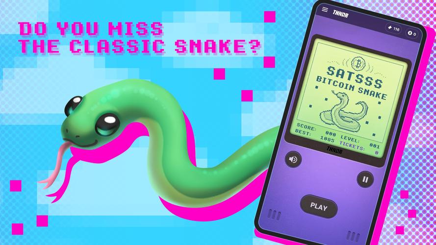 Bitcoin Snake Capture d'écran 0