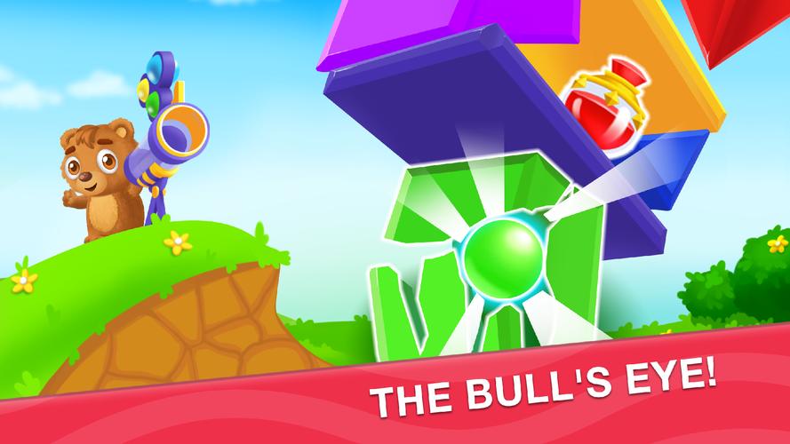 Kids shooter for bubble games экрана 2