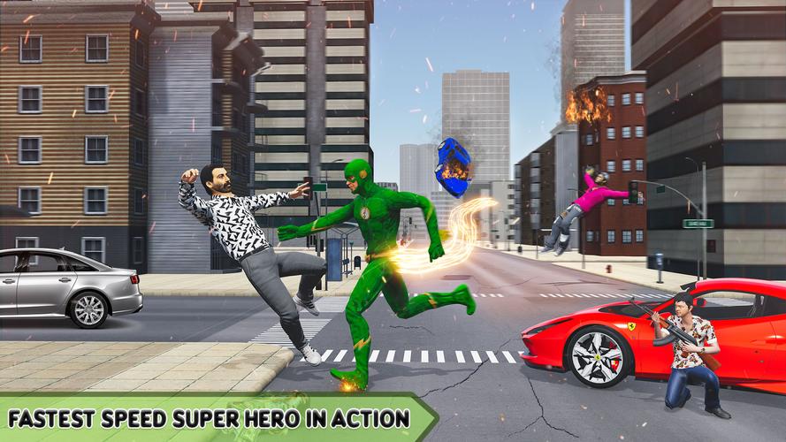 Super Speed: Flying Hero Games Screenshot 3