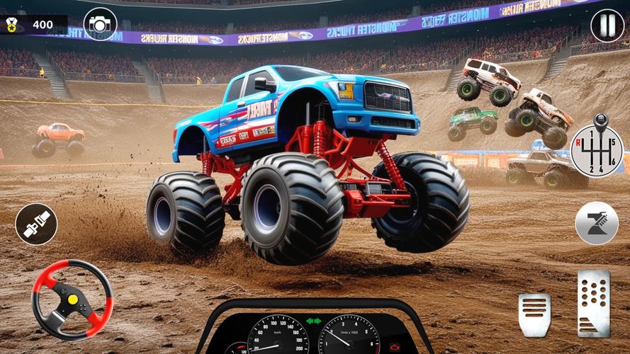 Monster Truck Racing Game 3D屏幕截圖0