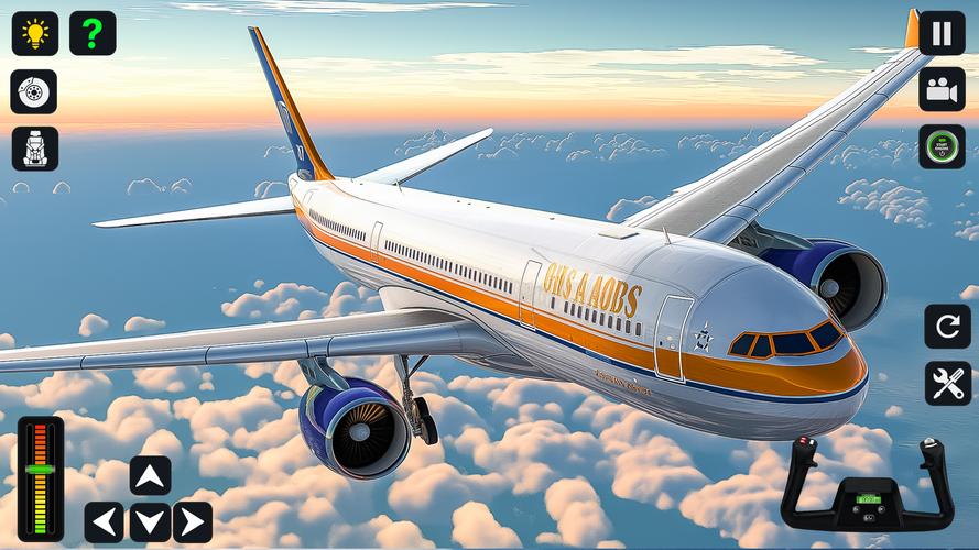 Airplane Simulator 3D Offline ekran görüntüsü 0