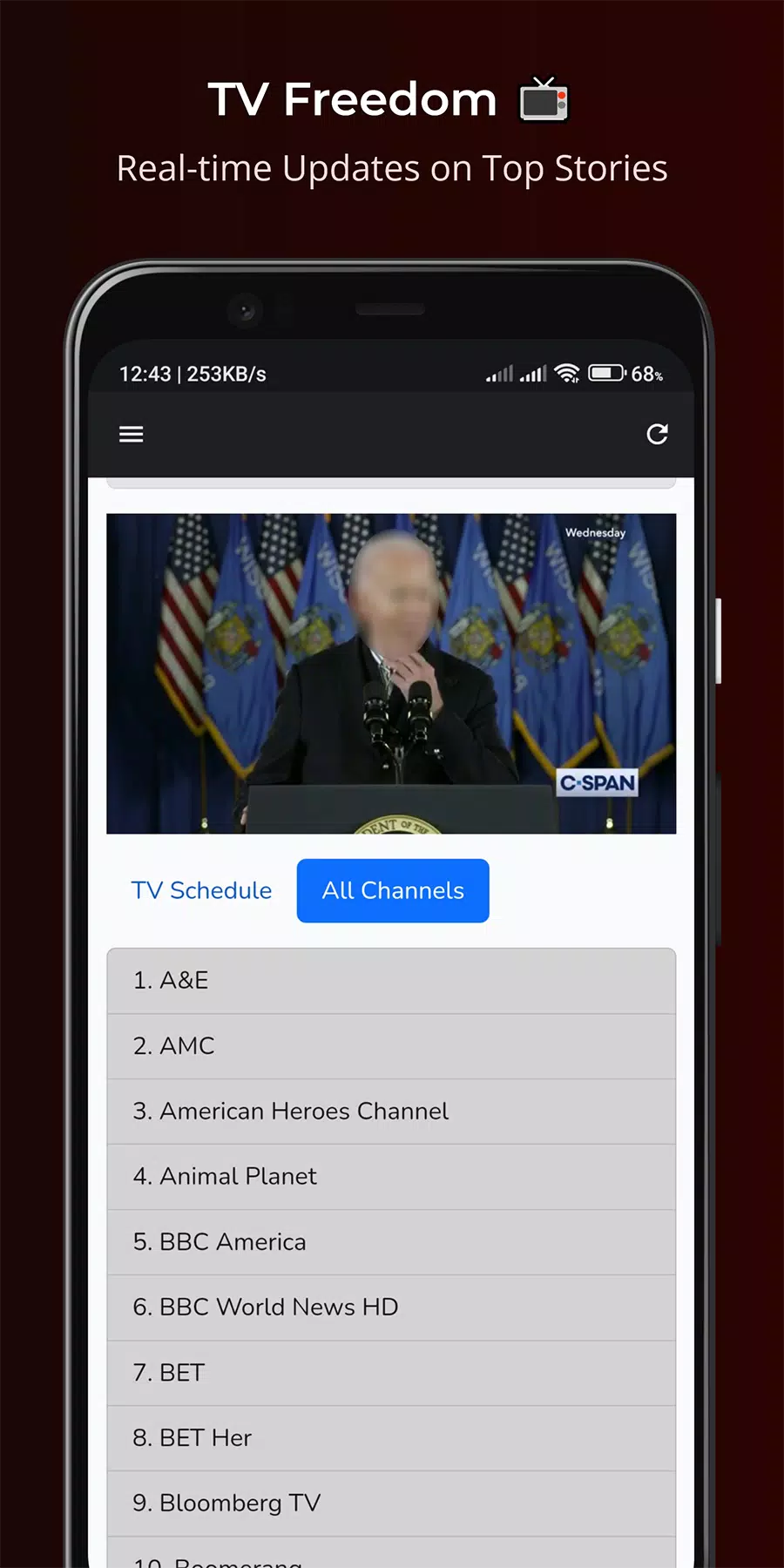 TheTVApp USA Live 스크린샷 0