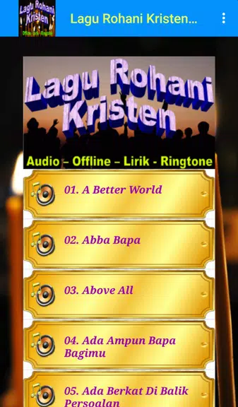 ภาพหน้าจอ Lagu Rohani Kristen Offline 1