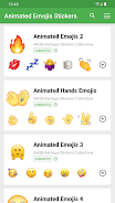 Animated Emojis WAStickerApps экрана 1