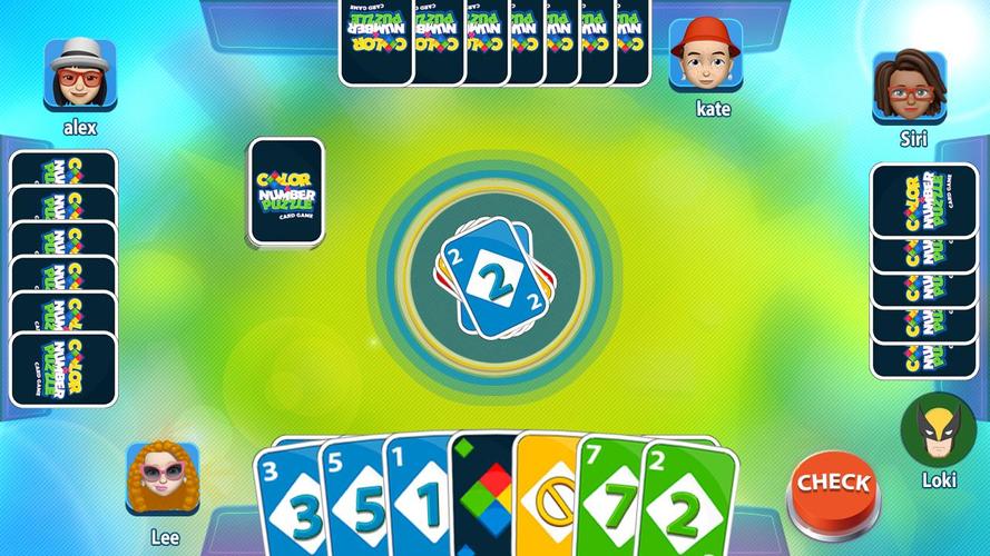 Color & Number - Card Game ảnh chụp màn hình 1