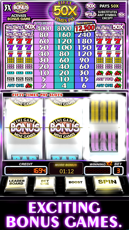 Free Slot Machine 50X Pay屏幕截圖2
