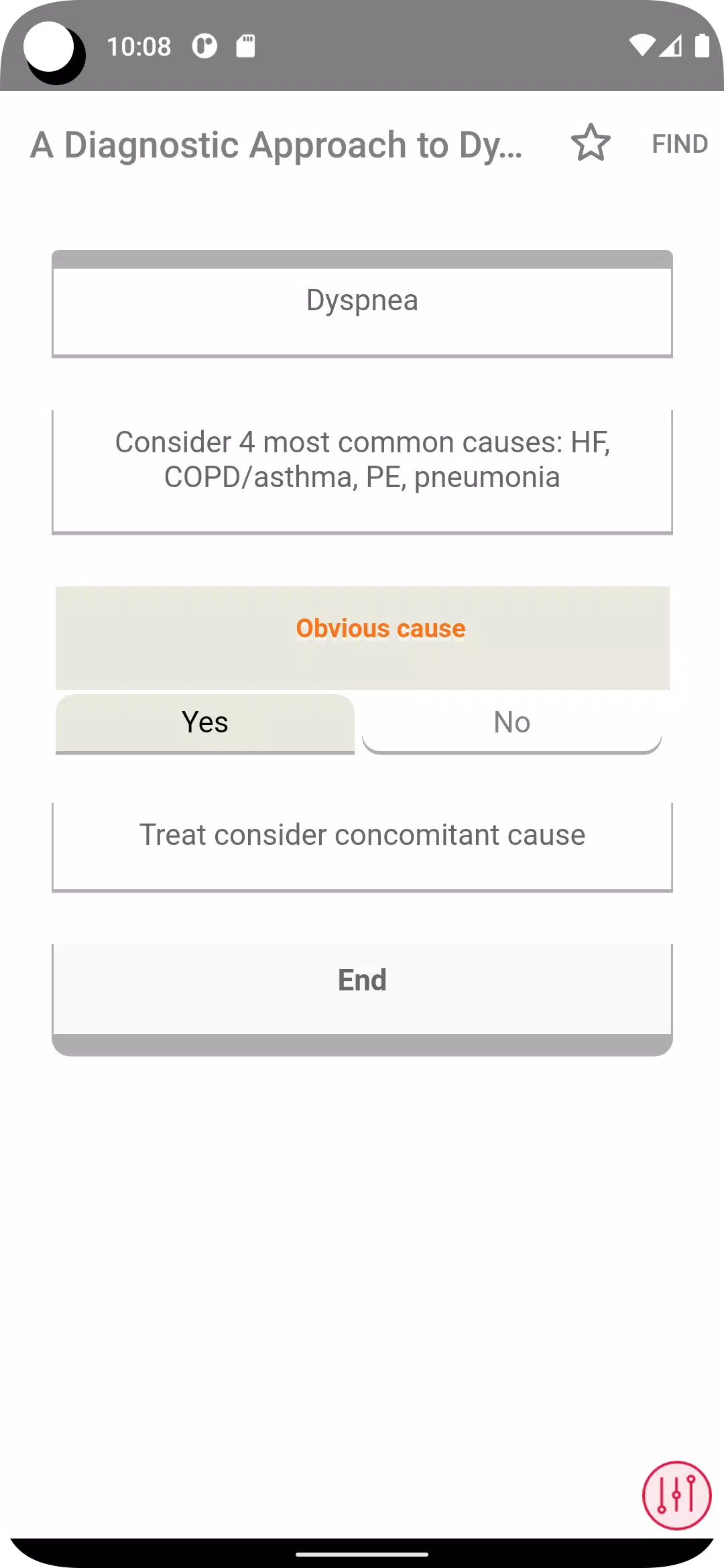 Screenshot Symptom to Diagnosis 3