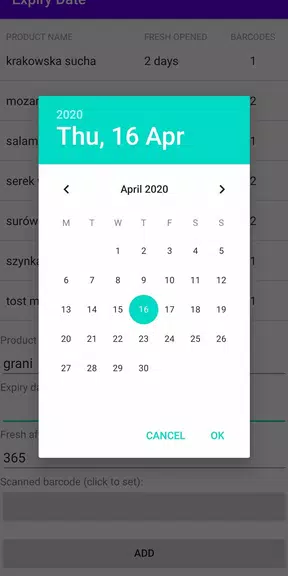 Expiry Date capture d’écran 2