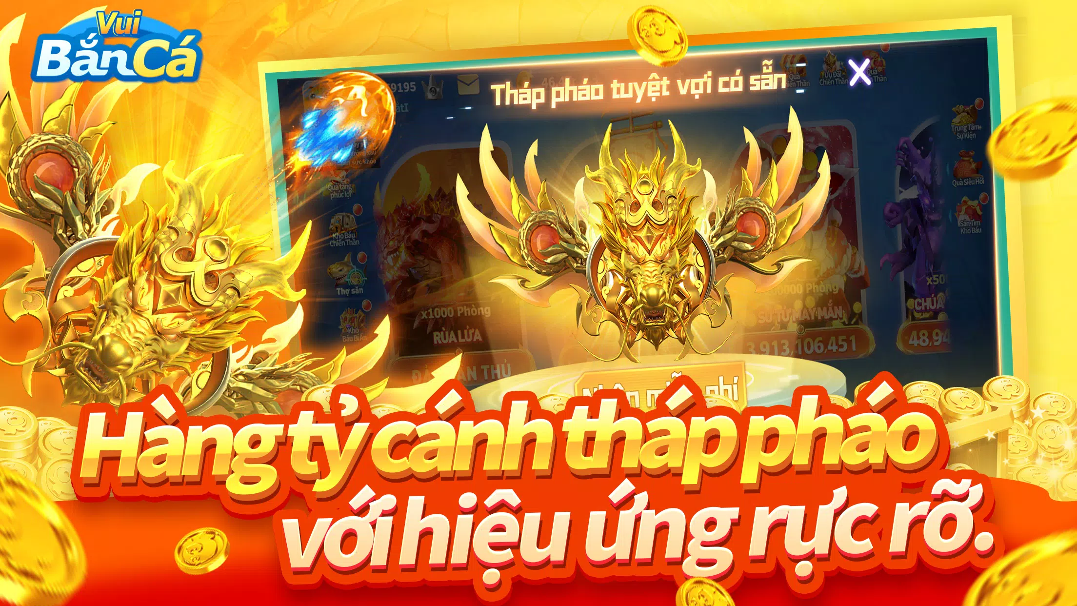 Bắn Cá Vui - Lễ Hội Săn Cá capture d’écran 2