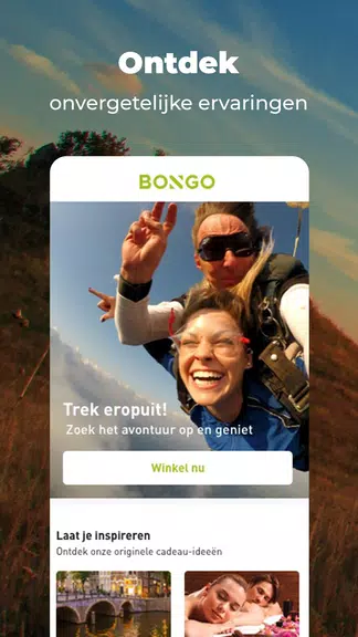 Bongo: Reserveer je cadeaubon Zrzut ekranu 0