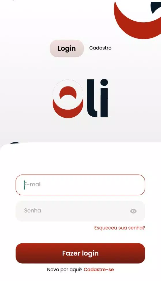 OLI APP экрана 1