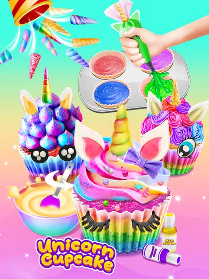 Cupcake Maker: Unicorn Cupcake экрана 2