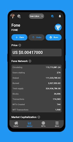 Fone Network AI, Earning, NFTs屏幕截圖1