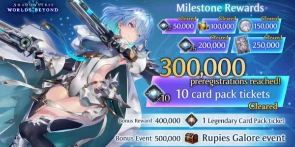 Shadowverse : Beyond Beyond Beyond는 300K 사전 등록을 쳤으며 새로운 이정표를 공개합니다