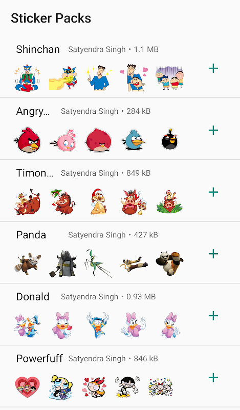 Cartoon Stickers for Whatsapp Ảnh chụp màn hình 1