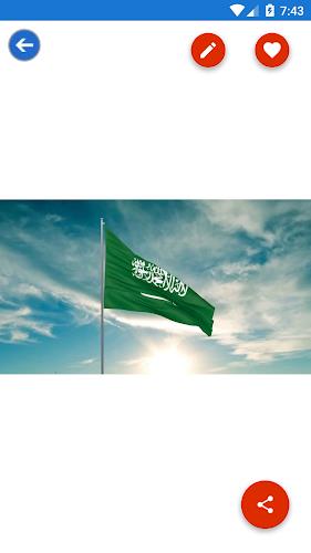 Saudi Arabia Flag Wallpaper: F Captura de pantalla 3