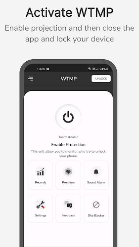 WTMP App: Who Touched My Phone Captura de tela 0