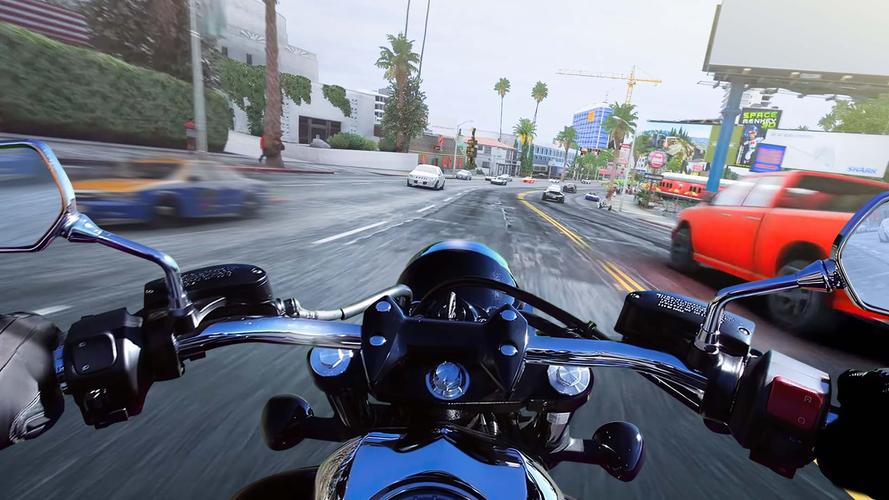 Traffic Moto Bike Rider City captura de pantalla 1