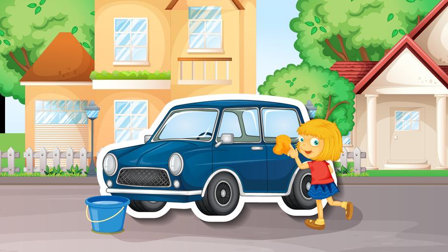 Car Wash Game For Kids Offline स्क्रीनशॉट 1