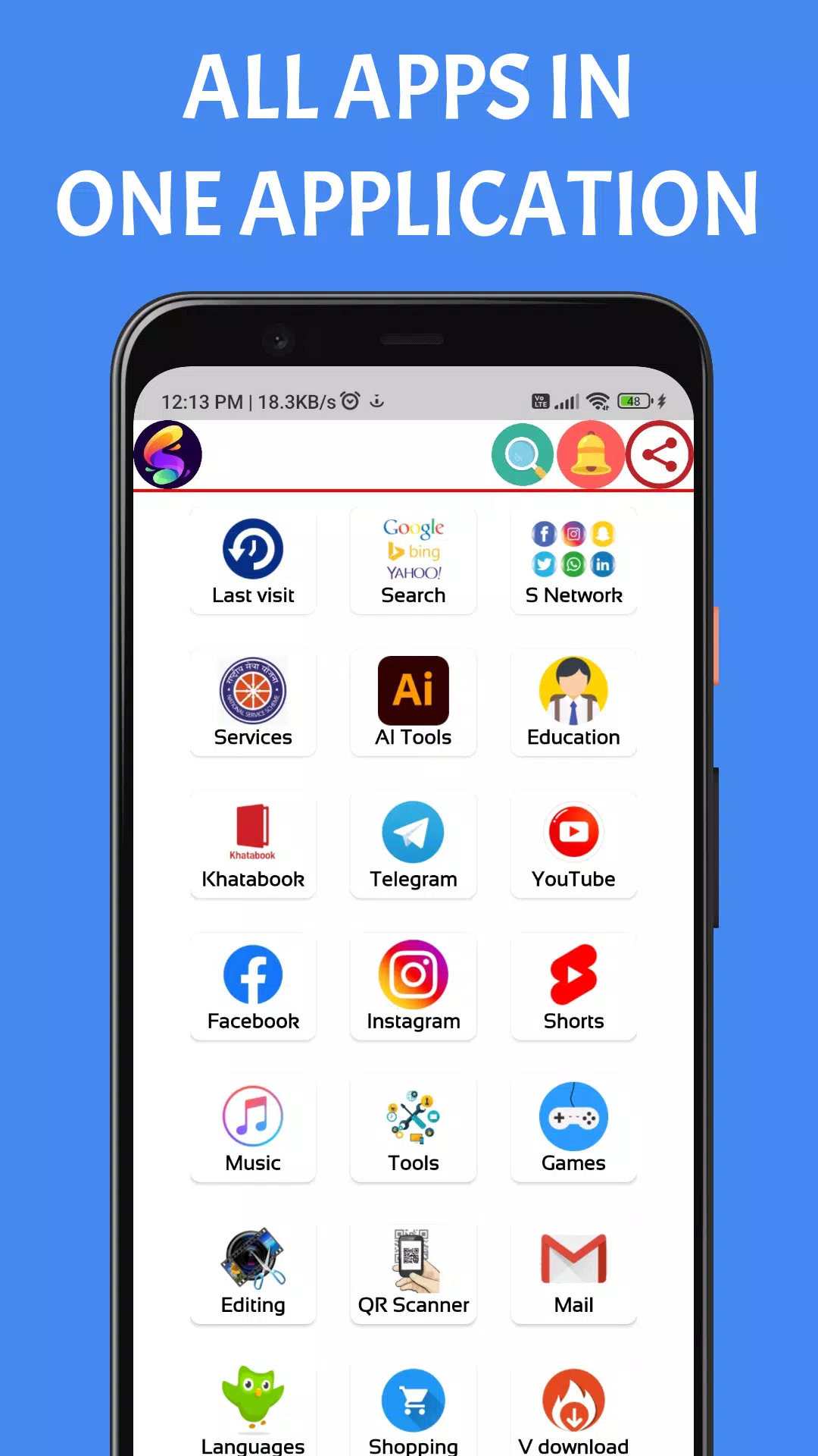 Snowzo : All Social Media Appsスクリーンショット0