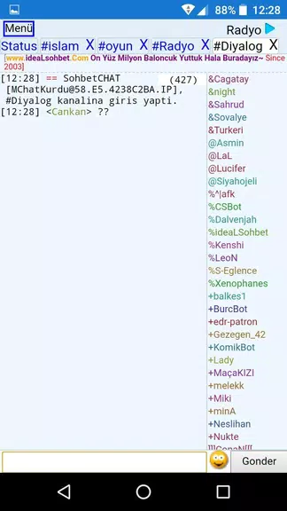 ChatKurdu Mobil Sohbet স্ক্রিনশট 2