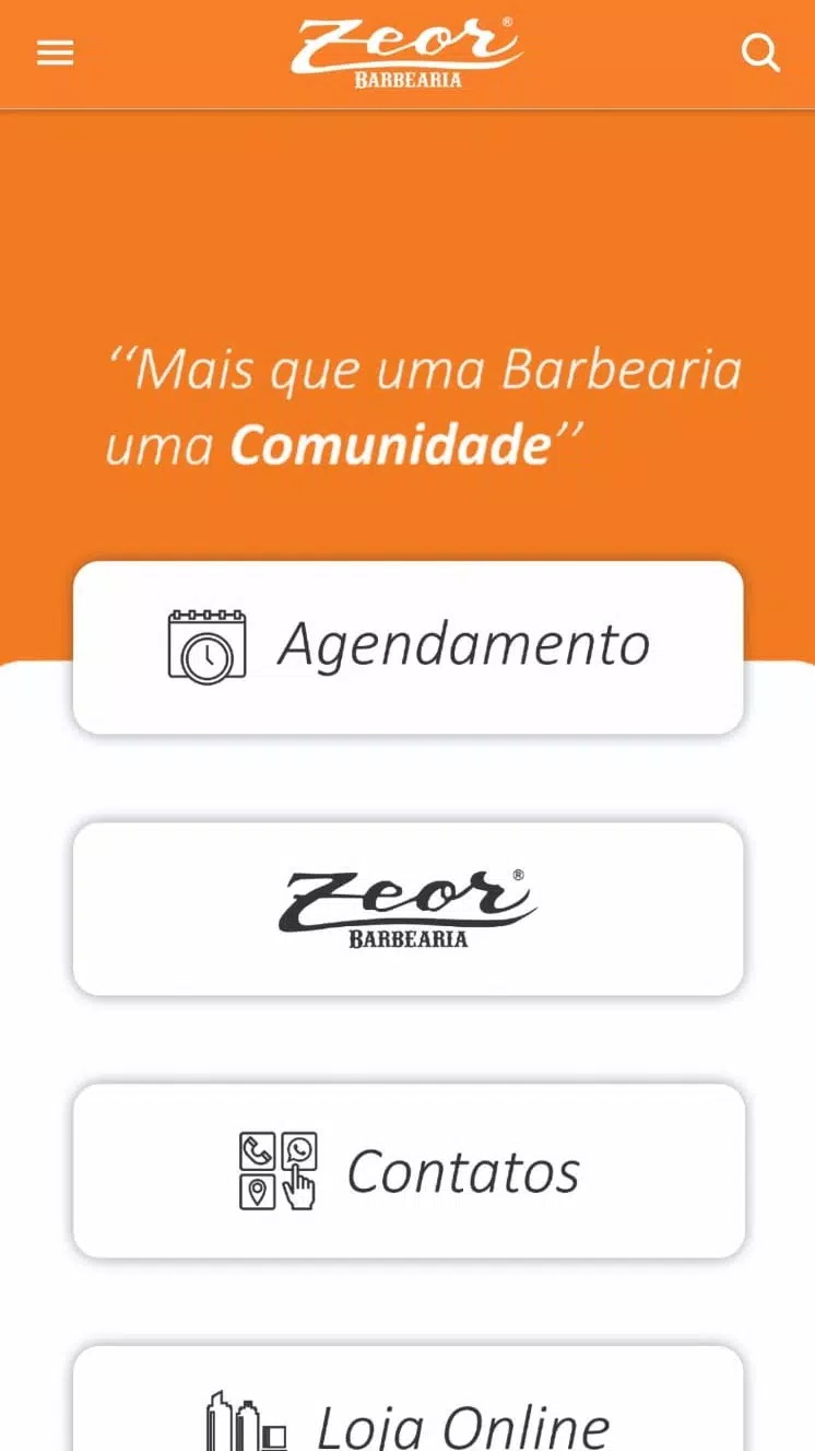 ZEOR Barbearia screenshot 1