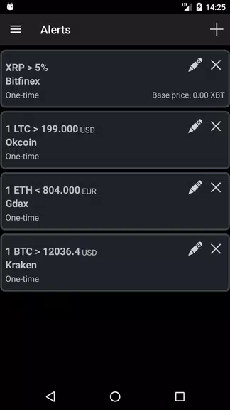 Bitcoin Ticker Widget ảnh chụp màn hình 3