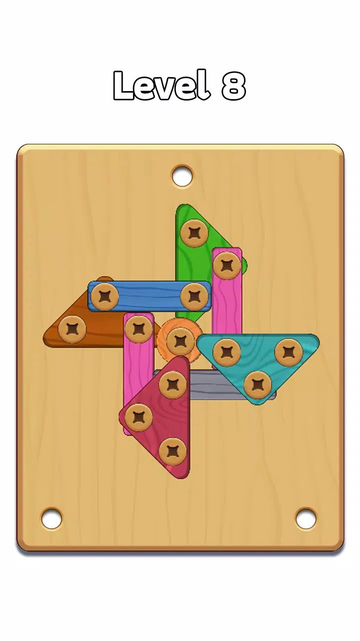 Wood Nuts & Bolt: Screw Puzzle zrzut ekranu 0