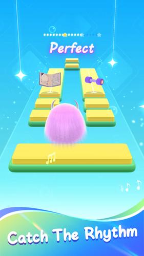 Fluffy Ball: Music Hop Game captura de pantalla 0