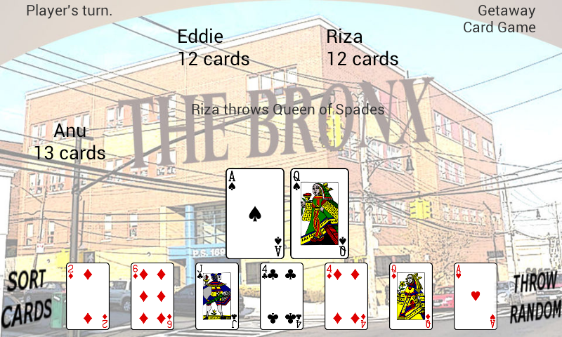 ภาพหน้าจอ Getaway Card Game 1