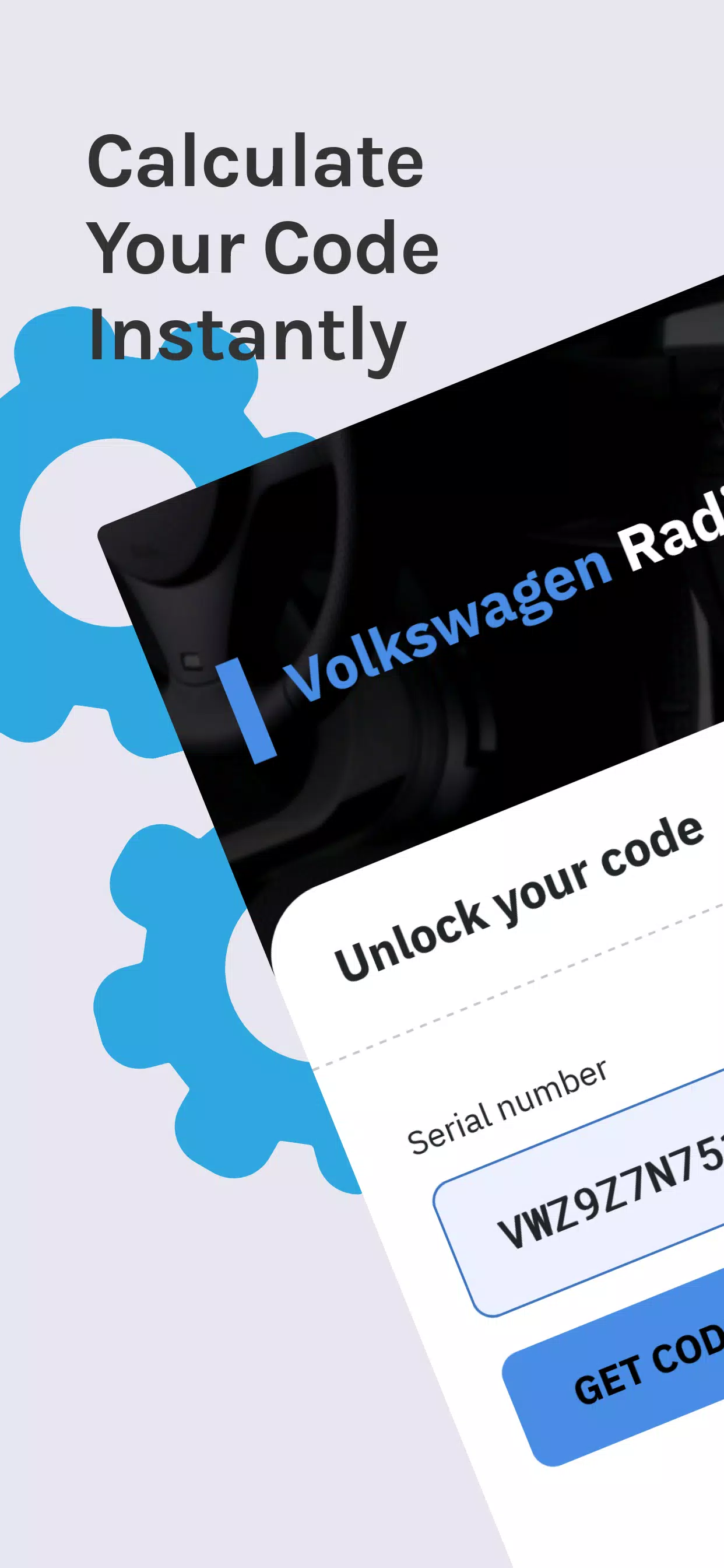 VW Radio Code Generator ảnh chụp màn hình 0