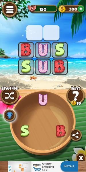 Word Beach: Connect Letters, Fun Word Search Games Screenshot 0