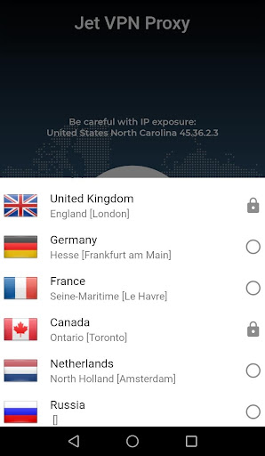 VPN Jet - Connectalbe Trustly! captura de pantalla 1