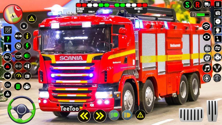 Police Ambulance Fire Truck captura de pantalla 0