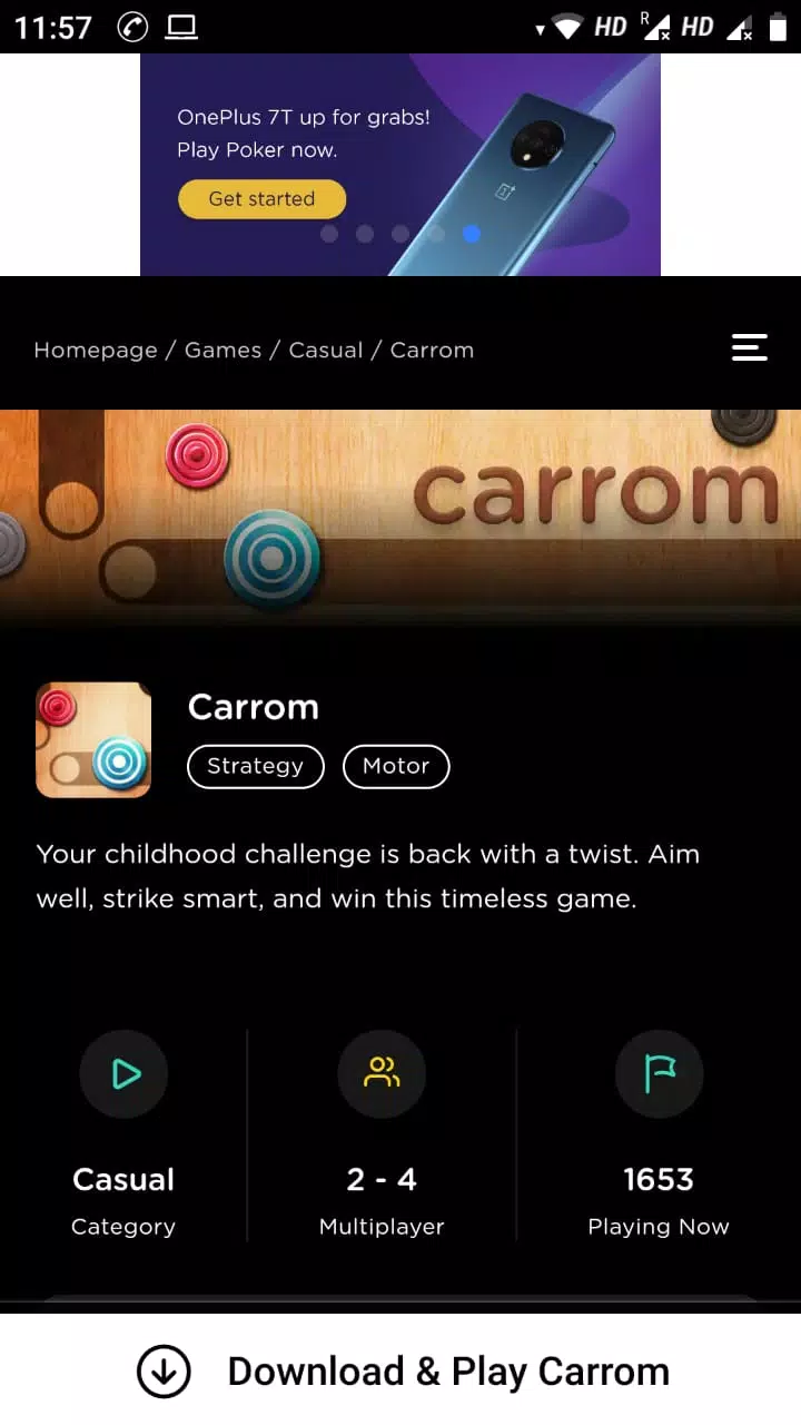 GetMega Carrom Partyスクリーンショット1