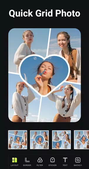 Photo Collage Video Grid Maker ကိုဖန်သားပြင်0