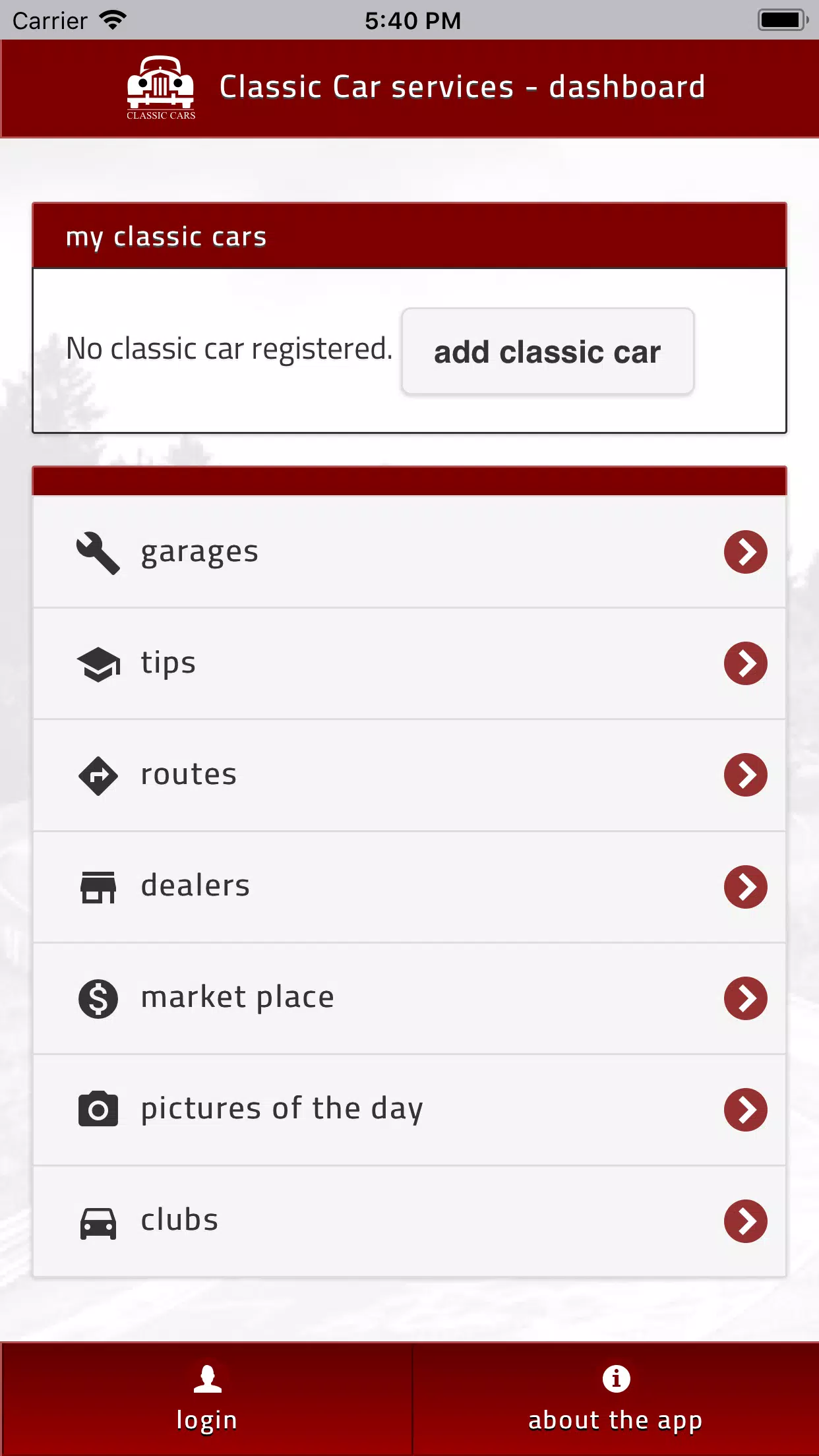 Classic Cars Lite screenshot 0