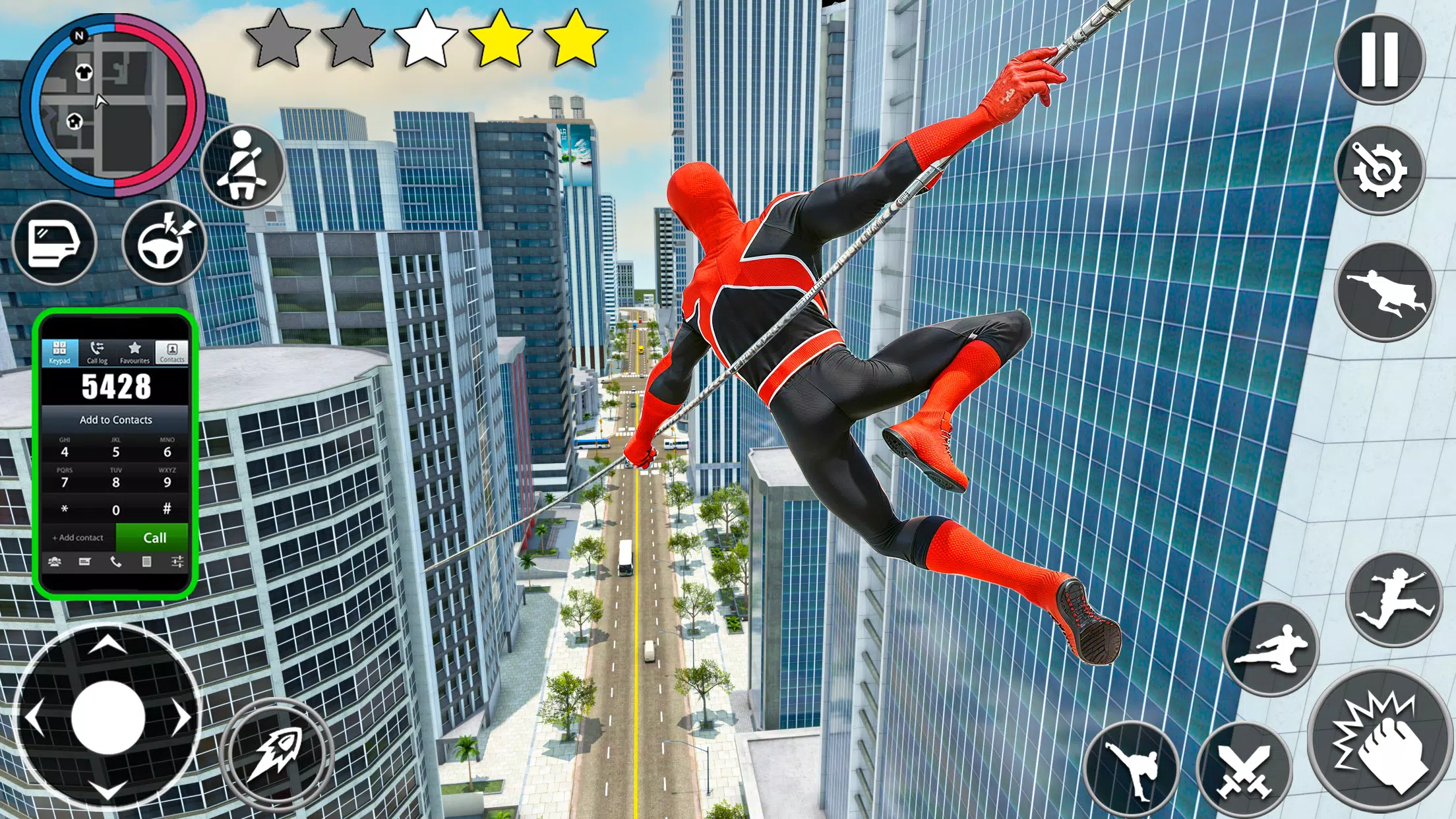 Web Rope Hero Mafia City Crime captura de pantalla 0