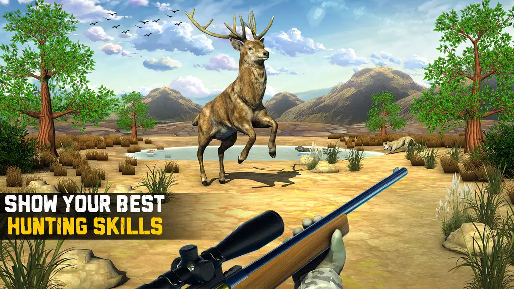 Wild Animal Hunting 3D Offline ภาพหน้าจอ 1