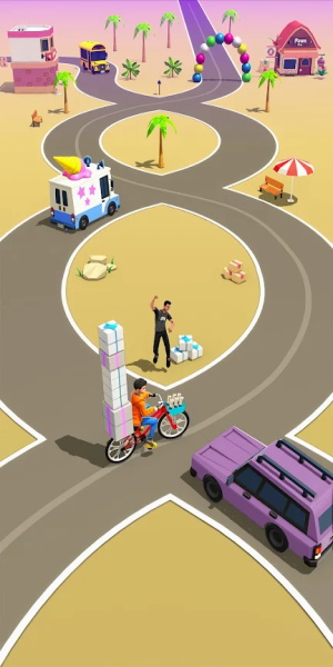 Paperboy Ticket Delivery Game ảnh chụp màn hình 1