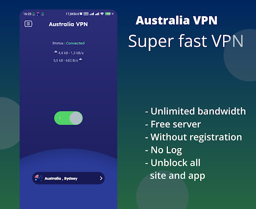 Australia VPN - Fast Proxy VPN captura de pantalla 0