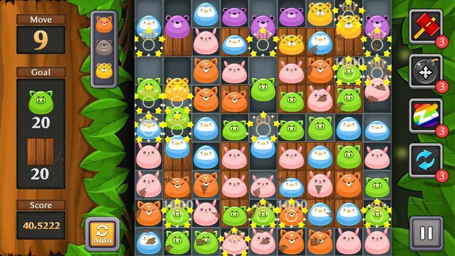Jungle Match Puzzle экрана 2